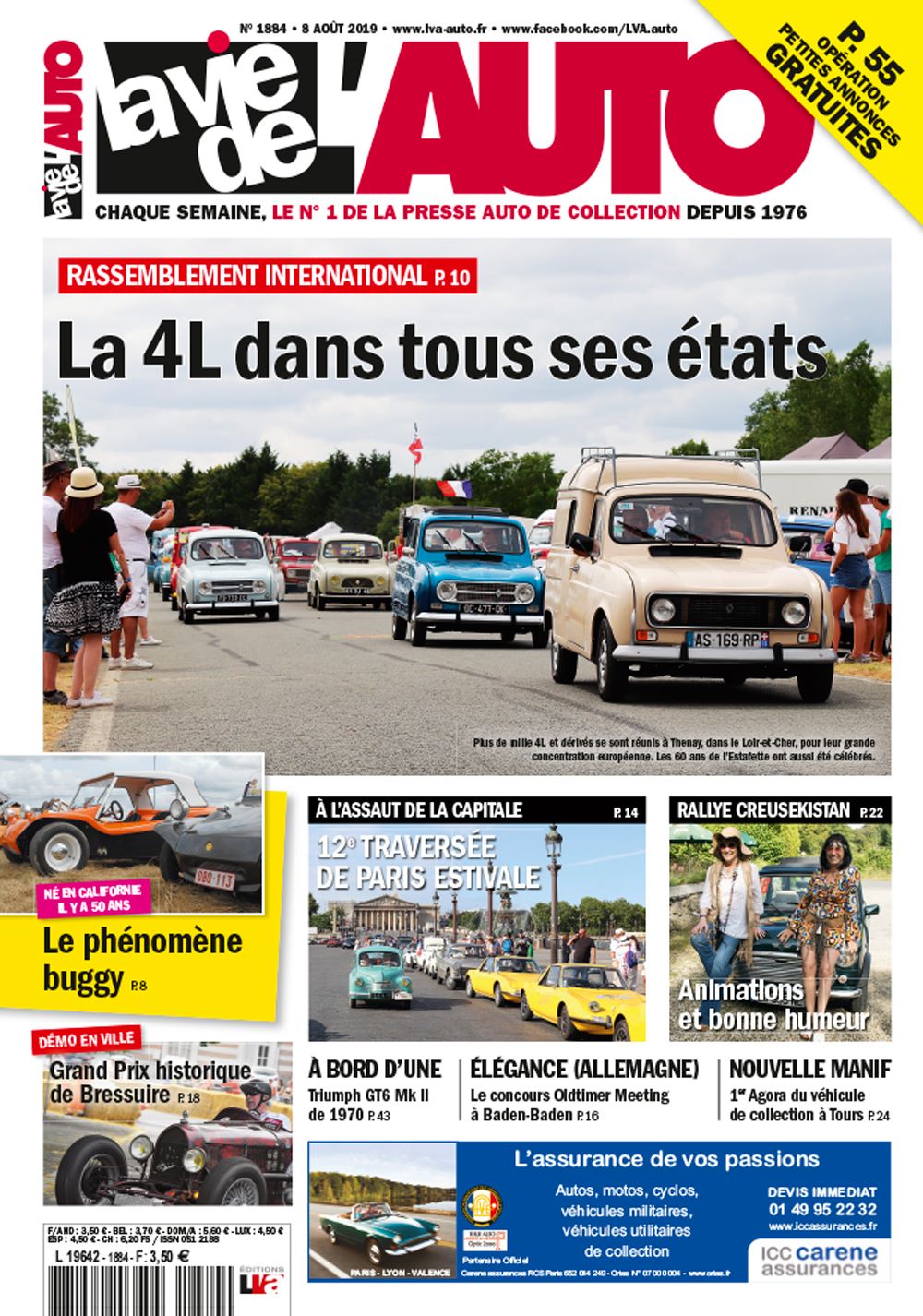 Couverture La Vie de L'Auto n°1884