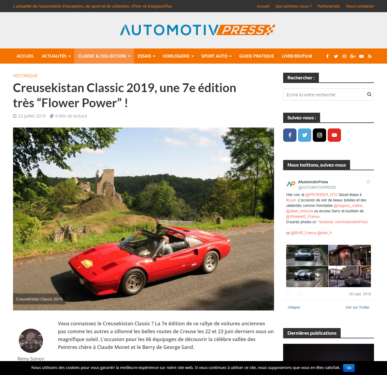 Article sur le CRK2019 dans Automotiv Press