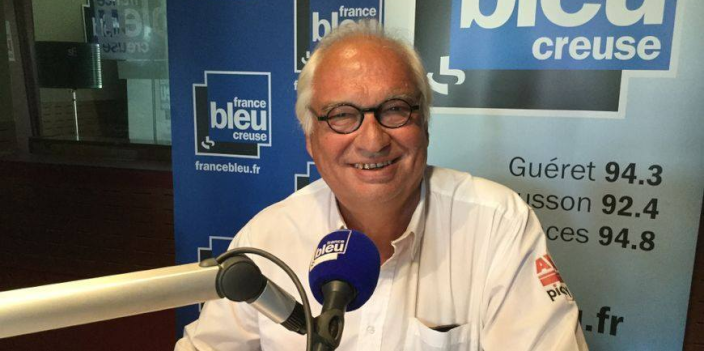 André Genin dans les studios de France Bleu Creuse